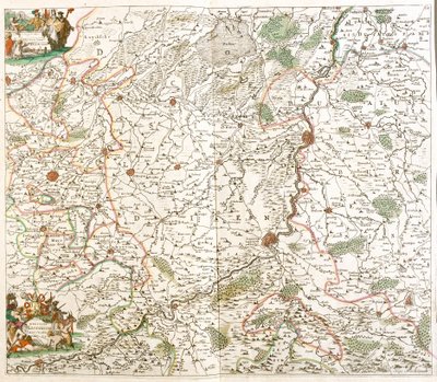 Liegen hiippakunnan kartta (Belgia) (etsaus tekijältä Frederick de Wit