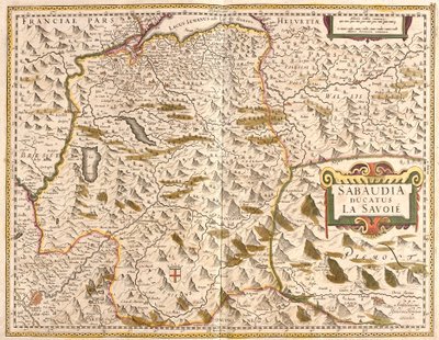 Savoien herttuakunnan kartta (Ranska) (etsaus tekijältä Frederick de Wit
