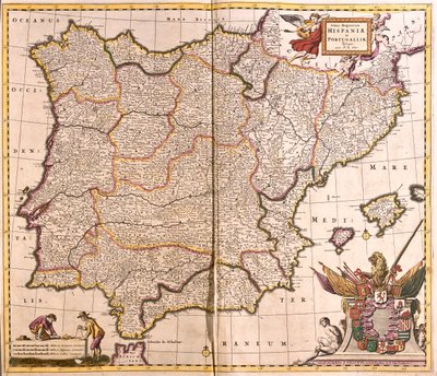 Espanja ja Portugali tekijältä Frederick de Wit