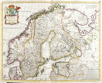Ruotsi, Norja, Suomi, Viro, Luoteis-Venäjän federaatiopiiri. tekijältä Frederick de Wit