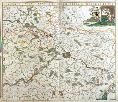 Vallonia, Belgia tekijältä Frederick de Wit