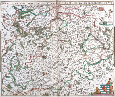 Vallonia, Champagne-Ardenne, Lorraine, Belgia, Ranska, Luxemburg. tekijältä Frederick de Wit