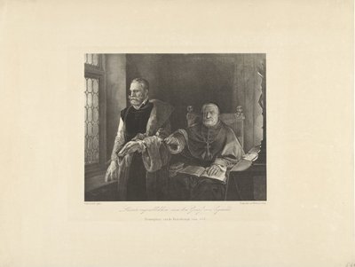 Egmondin viimeiset hetket sellissään, 1568 Egmondin kreivin viimeiset hetket (otsikko esineessä) tekijältä Frederik Hendrik Weissenbruch (possibly)
