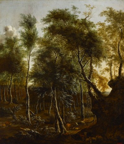 Metsäinen maisema tekijältä Frederik de Moucheron