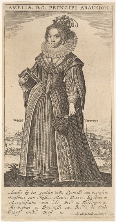Amalia, Orangen prinssin Frederick Henryn vaimo tekijältä Frederik de Wit