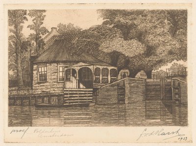 Polderhuis (alkuperäinen nimi esineessä) tekijältä Frederik van der Harst (signed by artist)