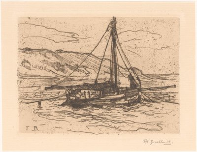 Katkarapuvene merellä tekijältä Frederika Henriëtte Broeksmit (signed by artist)