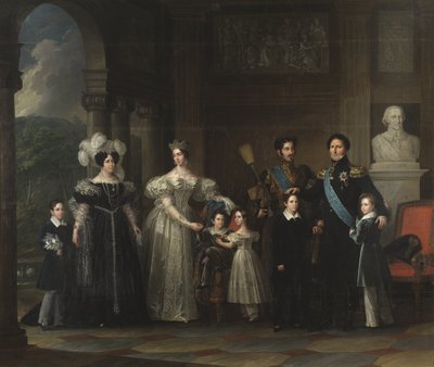 Bernadotten perhe (Ruotsin ja Norjan monarkia): Oscar I (1799-1859), Desiree Clary (1777-1860), Josephine de Leuchtenberg (1807-1867), Kaarle XV (1826-1872), Oscar II (1829-1907) , Charles XIV Jean (1763-1844), prinssi Gustave (1827-1852) ja prinssi tekijältä Fredric Westin