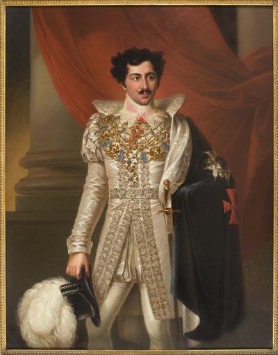Oscar I, roi de Suede et Norvege - Ruotsin ja Norjan kuninkaan Oscar I:n (1799-1859) muotokuva, Westin, Fredric (1782-1862). Öljy kankaalle. Mitat: 149 x 114 cm. Tukholman kansallismuseo tekijältä Fredric Westin