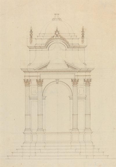 Suunnittelu Baldaquinille tekijältä French 18th Century