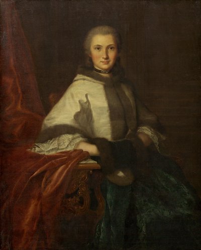 Nuori nainen muffin kanssa tekijältä French 18th Century