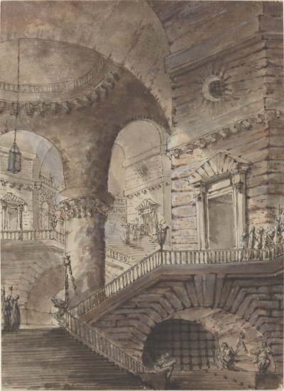 Rooman vankila tekijältä French 18th Century Follower of Giovanni Battista Piranesi