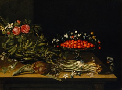 Asetelma mansikoiden kanssa. tekijältä French Painter