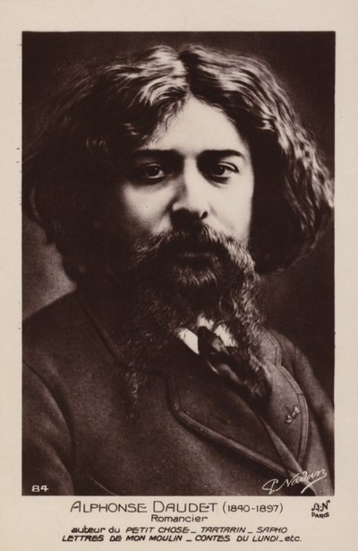 Alphonse Daudet (1840-1897), ranskalainen kirjailija tekijältä French Photographer