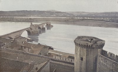 Avignon, linnoitukset ja Pont Saint Benezet tekijältä French Photographer