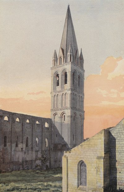 Beaulieu-les-Loches, Abbey Church, N E kellotorni tekijältä French Photographer