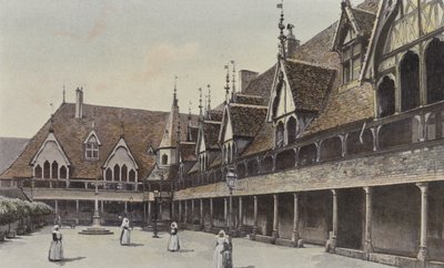 Beaune, sairaalan ensimmäinen sisäpiha tekijältä French Photographer