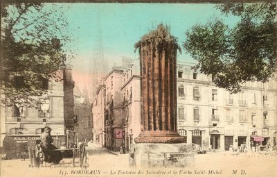 Bordeaux, La Fontaine Des Salinieres, La Fieche Saint-Michel tekijältä French Photographer
