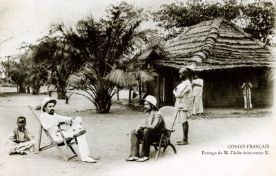 Brazzaville (Ranskalainen Päiväntasaajan Afrikka – A.E.F.) Kongo francais: Hallintojohtaja E. 1900-luvun alussa (m/v kuva) tekijältä French Photographer