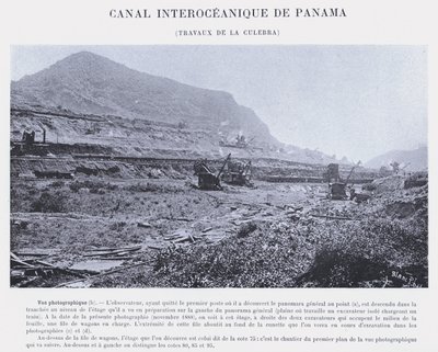 Panaman valtamertenvälinen kanava, Culebra Works (m/w kuva) tekijältä French Photographer