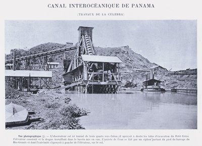 Panaman valtamertenvälinen kanava, Culebra Works (m/w kuva) tekijältä French Photographer
