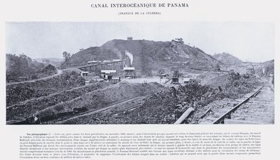 Panaman valtamertenvälinen kanava, Culebra Works (m/w kuva) tekijältä French Photographer