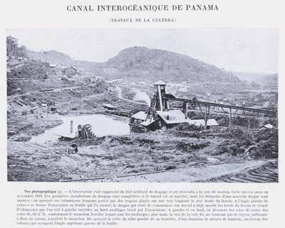 Panaman valtamertenvälinen kanava, Culebra Works (m/w kuva) tekijältä French Photographer
