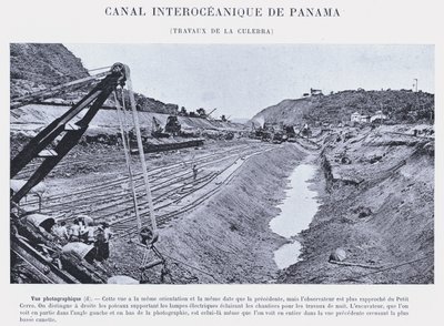 Panaman valtamertenvälinen kanava, Culebra Works (m/w kuva) tekijältä French Photographer