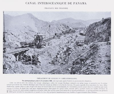 Panaman valtamertenvälinen kanava, sulkutyöt (bw kuva) tekijältä French Photographer