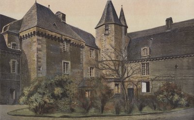 Carrouge, Chateau, julkisivu pihalla tekijältä French Photographer