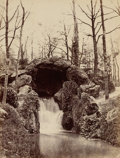 Cascade Bois de Boulogne,c. 1855 (kuva) tekijältä French Photographer