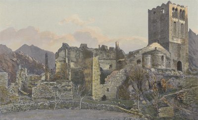 Casteil, St-Martin-du-Canigoun vanhan luostarin rauniot tekijältä French Photographer