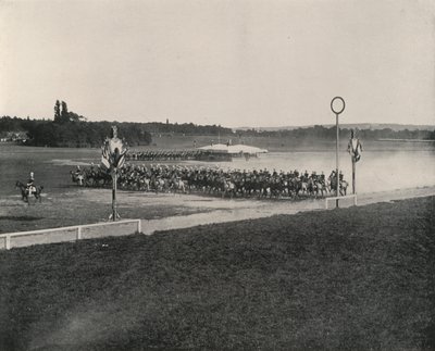 Ratsuväkiliikkeet Longchampsilla (m/v kuva) tekijältä French Photographer