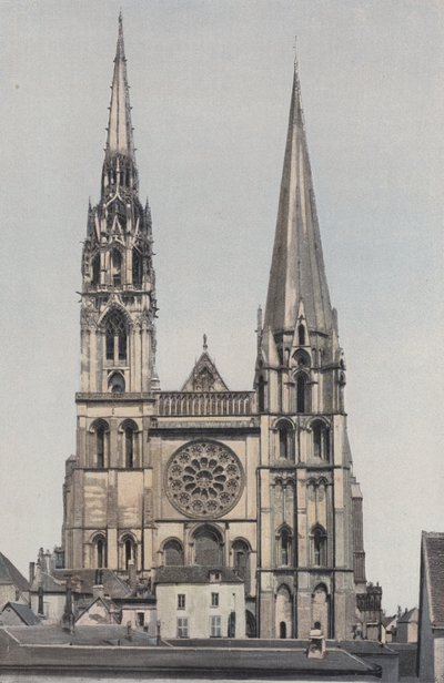 Chartres, Notre-Damen katedraali, julkisivu O tekijältä French Photographer