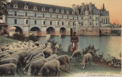 Chenonceaux, linnat, itäinen julkisivu tekijältä French Photographer