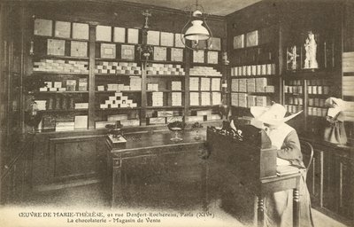 Suklaakauppa, 92 Rue Denfert-Rochereau, Pariisi (m/v kuva) tekijältä French Photographer