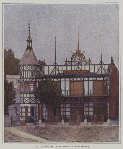 Societe des Regates Parisiennesin soutuseuran klubitalo, Asnieres, Pariisi, Ranska (värikuva) tekijältä French Photographer