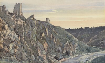 Crozant, Linnan rauniot Creusen rannalla, Näkymä koilliseen tekijältä French Photographer
