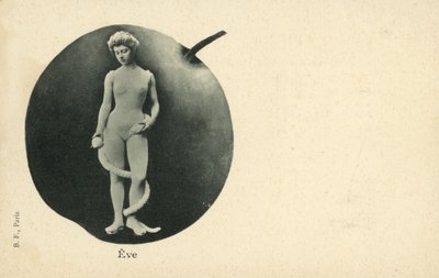 Eeva käärmeen ja omenan kanssa (m/w kuva) tekijältä French Photographer