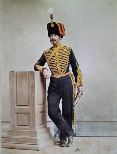 Ranskalainen sotilas toisen imperiumin aikaan (värillinen kuva) tekijältä French Photographer