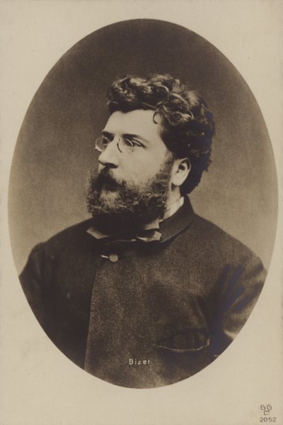 Georges Bizet, ranskalainen säveltäjä, pääasiassa oopperoita (1838-1875) tekijältä French Photographer