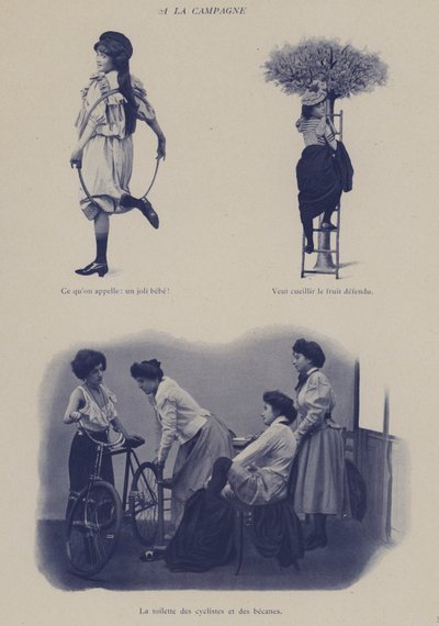 Kuvitus Petites Parisiennesille (eli nuoret työtytöt Pariisissa) (m/v kuva) tekijältä French Photographer