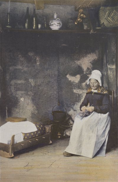 Auvergnen sisustus, Nainen neule tekijältä French Photographer
