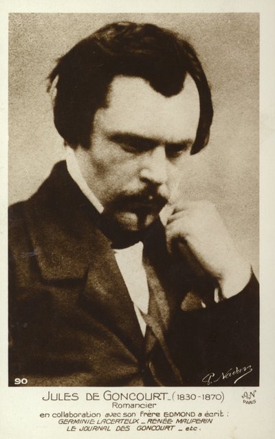 Jules de Goncourt (1830-1870), ranskalainen kirjailija tekijältä French Photographer