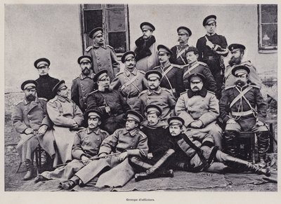 Venäjän armeija: Upseeriryhmä (m/v kuva) tekijältä French Photographer
