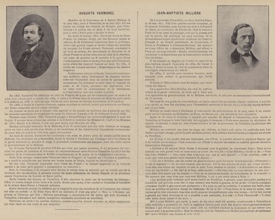 Pariisin kunto, Auguste Vermorel, Jean-Baptiste Milliere (b/w valokuva) tekijältä French Photographer