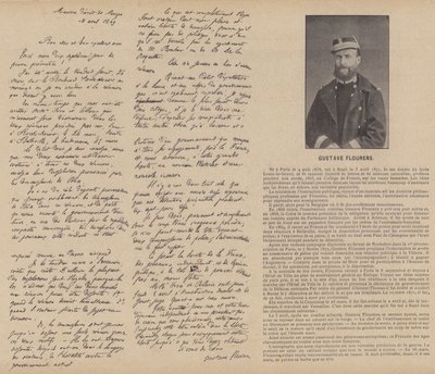 Pariisin kommuuni, Gustave Flourens (m/w kuva) tekijältä French Photographer
