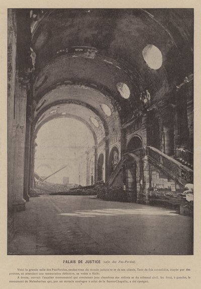 Pariisin kommuuni, Palais De Justice, Salle des Pas-Perdus (m/v kuva) tekijältä French Photographer