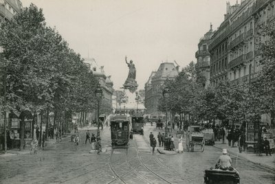 Temple Street ja Tasavallan paikka (valokuvakaiverrus) tekijältä French Photographer