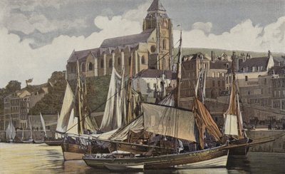 Le Treport, kirkko ja satama tekijältä French Photographer